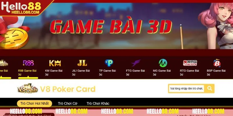 Mọi chi tiết thông tin về game bài Hello88