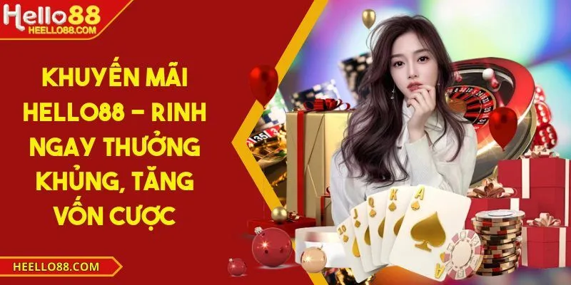Khuyến mãi Hello88 - Rinh ngay thưởng khủng, tăng vốn cược