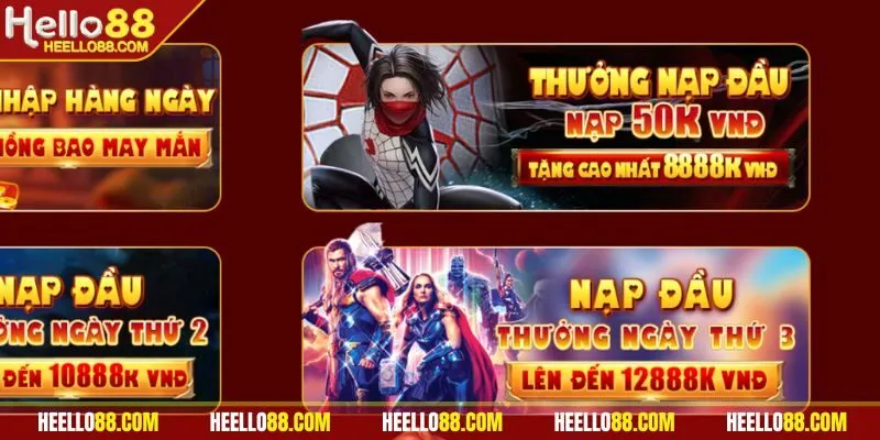 Chương trình nạp đầu 50k tặng 8888k được nhiều người yêu thích